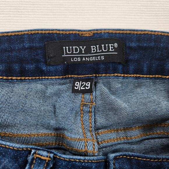 Judy Blue Mid Rise Button Fly Stretch Denim Skinny Fit Jeans Women's Size 9/29 - Picture 2 of 7